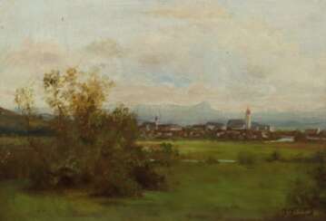 Kornbeck, Julius Winnenden 1839 - 1920 Oberensingen/Nürtingen, Landschaftsmaler, Stud