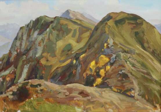 Вершина Аибга Impressionism Landscape painting 2008 - photo 1