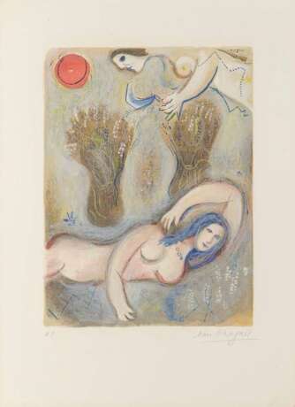 Chagall, Marc 1887 Witebsk - 1985 St. Paul de Vence. Dessins pour la Bible (Illustrationen für die Bibel). 1960 Edition Verve, Paris. - Foto 2