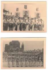 Две фотографии Молодёжного фестиваля в Берлине. 1951 г.