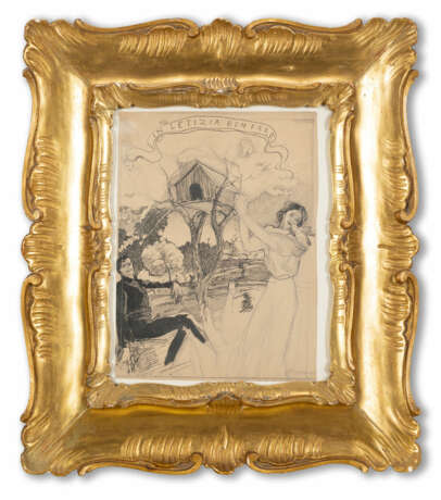 Umberto Boccioni "In Letizia ben fare" 1910
ink and pencil on paper
cm 28.5x21
Signed lower right - Foto 1