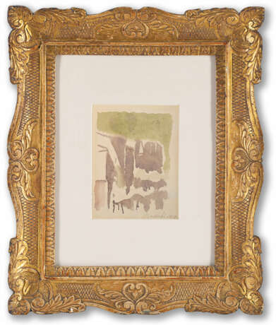 Giorgio Morandi "Paesaggio (Casa in rovina)" 1958
watercolor on paper
cm 21x16
Signed and dated 195 - photo 1
