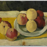 Felice Casorati "Mele (o Piatto di mele con il bastone)" 1942
oil on board
cm 27.5x50
Signed lower - photo 1