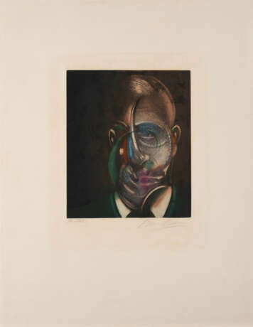 Francis Bacon "Portrait de Michel Leiris, from Requiem pour la fin des temps" 1976
etching and aqua - фото 1