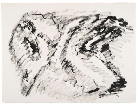 Henri Michaux "Arrachements" 1968
acrylic on paper
cm 55.5x75
Signed with the initials lower right - photo 1