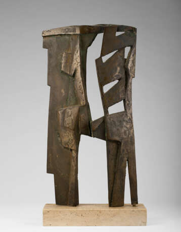 Pietro Consagra "Colloquio" 1955
bronze
cm 42.5x23x4
base cm 4x24x20
Signed and dated 55
Ground c - Foto 1