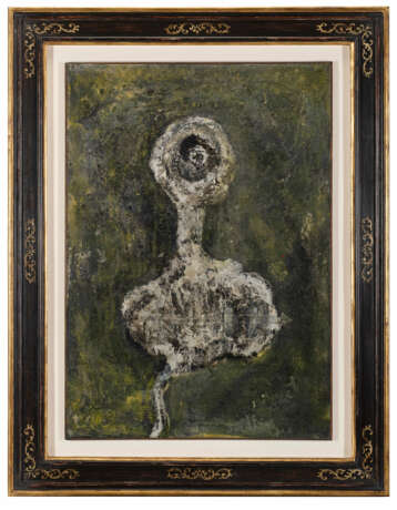 Enrico Baj "Forma nucleare" 1952
oil on canvas
cm 100x70
Signed, titled and dated 52 on the reverse - Foto 2