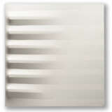 Agostino Bonalumi "Bianco" 1980
shaped canvas and vinyl tempera
cm 50x50
Signed and dated 80 on the - фото 1