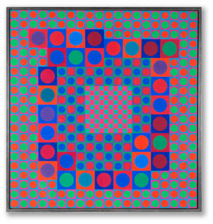 Victor Vasarely "ZOELD" 1964
acrylic on board
cm 84x80
Signed lower center
Signed, titled and dated - photo 1