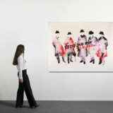 Mario Schifano "Futurismo rivisitato a colori" 1976
enamel and spray on canvas
cm 130x170
Signed on - photo 2