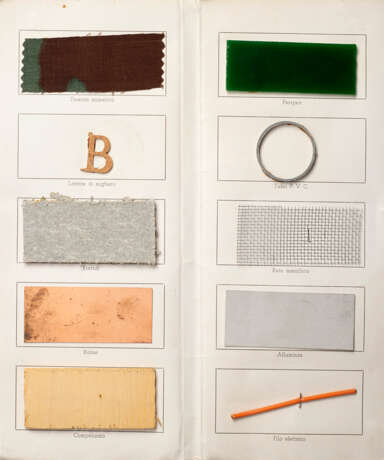 Alighiero Boetti "Untitled" 1966-67
various materials laid down on typographically printed cardboar - фото 1