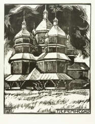 Kulchitskaya, E.L. Pereginskoïe. 1920-1930. Linogravure sur papier. 37,3x37cm.