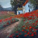 Gemälde, Ölgemälde, картина интерьерная „Heimweg...“, Leinwand, Malmesser, Impressionismus, Landschaftsmalerei, Ukraine, 2021 - Foto 1