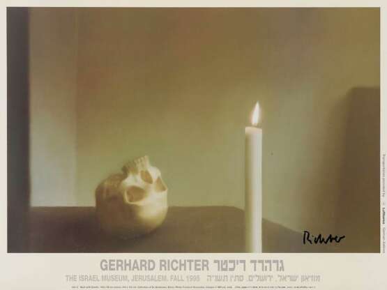 Richter, Gerhard 1932 Dresden - lebt in Köln und Düsseldorf. Schädel mit Kerze. 1995 - Foto 1
