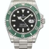 ROLEX. A STAINLESS STEEL AUTOMATIC WRISTWATCH WITH SWEEP CENTRE SECONDS, DATE, BRACELET, GUARANTEE AND BOX - Foto 1