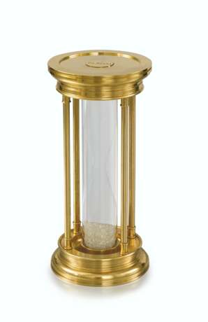 DE BEERS. A BRASS AND DIAMOND HOUR GLASS TIMER - photo 1