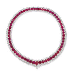 RUBY AND DIAMOND NECKLACE