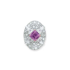 BARNEY CHENG COLOURED SAPPHIRE AND DIAMOND RING