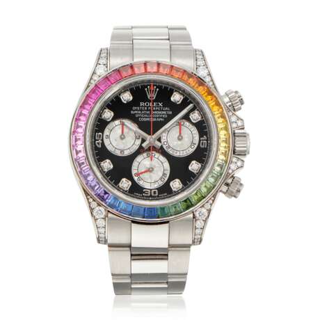 ROLEX, WHITE GOLD 'RAINBOW' DAYTONA, REF. 116599 - Foto 1