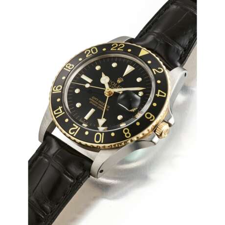ROLEX, STAINLESS STEEL AND YELLOW GOLD 'GMT-MASTER', REF. 1675 - фото 2