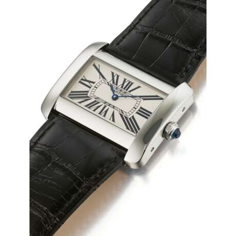 CARTIER, STAINLESS STEEL TANK DIVAN, REF. 2600 - фото 3