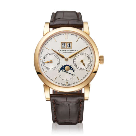 A. LANGE & SÖHNE, PINK GOLD SAXONIA ANNUAL CALENDAR, REF. 330.032 - photo 1