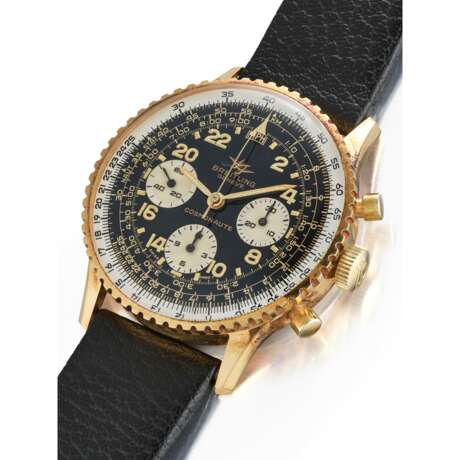 BREITLING, GOLD PLATED 'COSMONAUTE', REF. 809 - photo 2