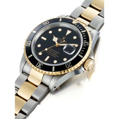 ROLEX, STAINLESS STEEL AND YELLOW GOLD SUBMARINER, REF. 16613 - Foto 2