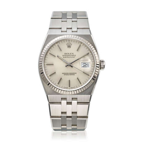 ROLEX, STAINLESS STEEL AND WHITE GOLD BEZEL OYSTERQUARTZ DATEJUST, REF. 17014 - Foto 1