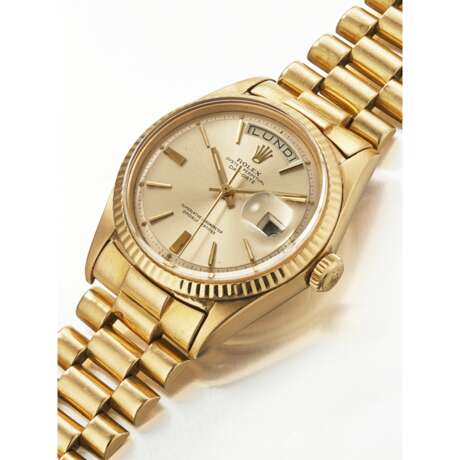 ROLEX, YELLOW GOLD 'DAY-DATE' MADE FOR THE FRENCH MARKET, REF. 1803 - Foto 2