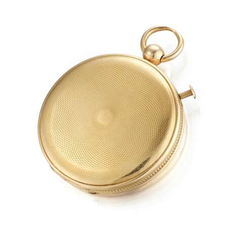 BREGUET, YELLOW GOLD QUARTER REPEATING HUNTER-CASE POCKET WATCH, N°1884 - Foto 3