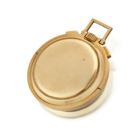 CARTIER / JAEGER, YELLOW GOLD CHRONOGRAPH OPENFACE POCKET WATCH - Foto 2