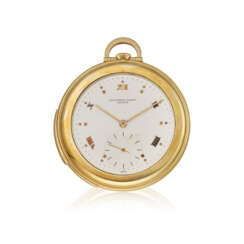 AUDEMARS PIGUET, YELLOW GOLD MINUTE REPEATING OPENFACE POCKET WATCH