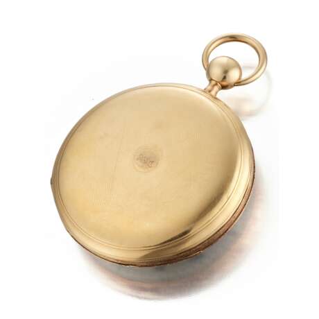 AUBERT & CAPT, YELLOW GOLD MINUTE REPEATING HUNTER-CASE POCKET WATCH - photo 3