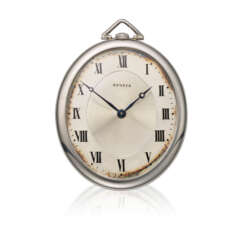 GENEVE, PLATINUM OPENFACE POCKET WATCH