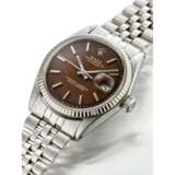 ROLEX, STAINLESS STEEL 'DATEJUST' WITH TROPICAL DIAL, REF. 1601 - photo 2