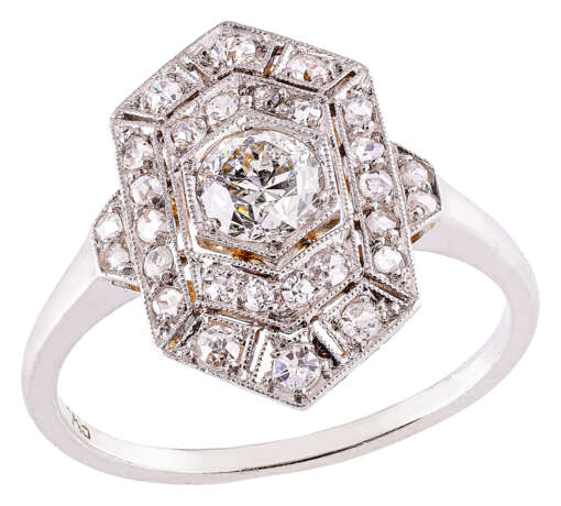 Art Déco Ring mit Diamanten - фото 1