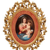 Ovale Bildplatte mit Madonna und Kind nach Bartolomé Esteban Murillo - Foto 1
