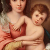 Ovale Bildplatte mit Madonna und Kind nach Bartolomé Esteban Murillo - Foto 3