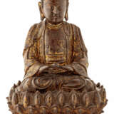 Buddha Shakyamuni mit durchbrochen gearbeitetem Lotosthron - Foto 1