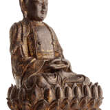 Buddha Shakyamuni mit durchbrochen gearbeitetem Lotosthron - photo 2
