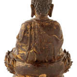 Buddha Shakyamuni mit durchbrochen gearbeitetem Lotosthron - photo 4