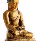 Tibetischer Buddha Shakyamuni mit Kaltbemalung - Foto 2