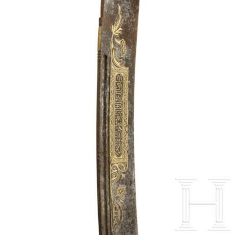 Goldtauschierter Yatagan, osmanisch, datiert 1815 - Foto 5