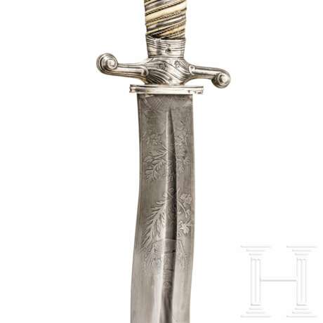 Silbermontiertes Jagdmesser, Frankreich, 2. Hälfte 18. Jhdt. - Foto 5