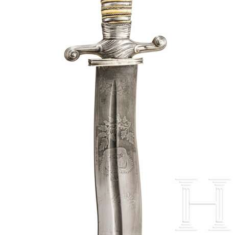 Silbermontiertes Jagdmesser, Frankreich, 2. Hälfte 18. Jhdt. - Foto 6