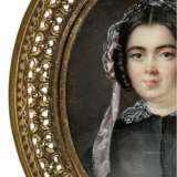 Miniaturportrait einer jungen Dame, wohl Frankreich, um 1820 - photo 1
