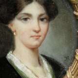 Portrait einer jungen Dame, Miniatur auf Elfenbein, wohl Frankreich, um 1820 - фото 2