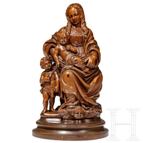 Madonna mit Jesuskind und Johannes, flämisch, 17. Jhdt. - Foto 1