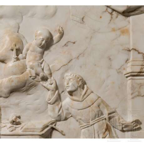 Sehr feines Marmor-Relief mit Heiligendarstellung, Italien, spätes 17. Jhdt. - фото 3